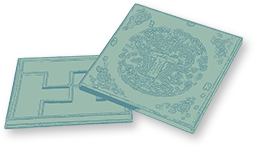 黑漆描金團龍紋斗方盒