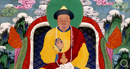 清人章嘉胡土克圖佛像軸