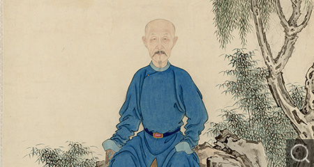 清人畫那彥成肖像軸