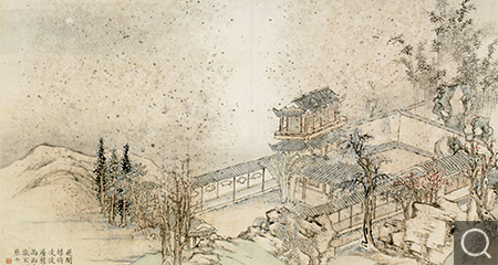 清 畫載月十詠詩意冊(cè)